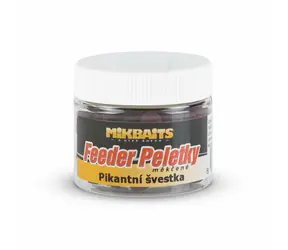 Mikbaits Mäkčené feeder peletky Pikantná slivka 50ml