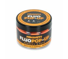 Mikbaits Plávajúce fluo boilie Broskyňa Korenie 150ml 18mm