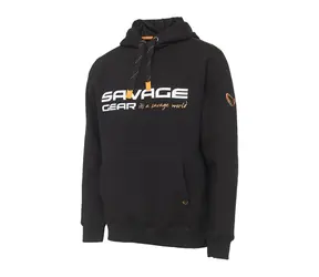 Savage Gear Mikina Cosmo Hoodie Black Ink S
