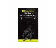 RidgeMonkey Obratlík Connexion QC Heli Ring Swivel Veľkosť 8 8ks