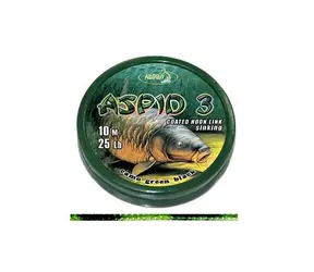 Katran Šnúrka Coated Braided Hook Link Aspid 3 10m 25lb 11,4kg