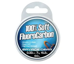 Savage Gear Vlasec Soft Fluoro Carbon 50m 0,17mm 2,1kg 4,6lb