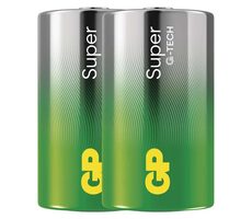 GP Alkalická batéria Super D (LR20) 2ks