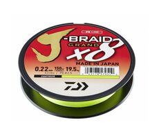 Daiwa Šnúra J-Braid Grand X8 Chartreuse 135m 0,18mm 12,5kg