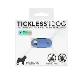 TICKLESS Mini dog Modrá / Nabíjací ultrazvukový odpudzovač kliešťov a bĺch