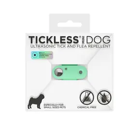 TICKLESS Mini dog Zelená / Nabíjací ultrazvukový odpudzovač kliešťov a bĺch 