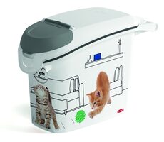Curver Kontajner na krmivo - vzor mačky 15l/6kg
