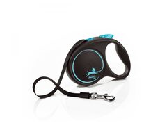 Flexi Black Design M 5m/25kg svetlo modrá / Vodítko