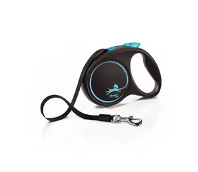 Flexi Black Design M 5m/25kg svetlo modrá / Vodítko