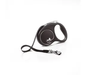 Flexi Black Design S 5m/15kg strieborná / Vodítko