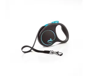 Flexi Black Design S 5m/15kg svetlo modrá / Vodítko
