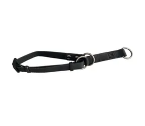 Huhubamboo Polostahovací obojok čierna / Obojok pre psov / 30-54 cm