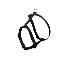 Huhubamboo Postroj pre psov čierna / 56-94cm