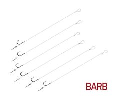 Delphin Náväzec FLR Sting BARB 8cm 0.30mm Veľkosť 4 Sting 7mm 6ks