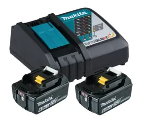 Makita 199480-6 Sada nabíjačka DC18RC + 2x akumulátor BL1860B / 18V / 6.0Ah