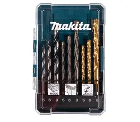 Makita D-71962 Sada vrtákov do kovu & dreva & muriva (9ks)
