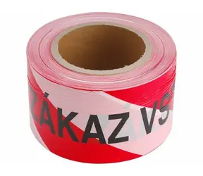 Extol-CRAFT Páska výstražná červeno-biela ZÁKAZ VSTUPU | 75mm x 250m / PE 