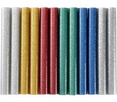 Extol-CRAFT Tyčinky tavné mix farieb s ligotom (glitter) - pr.11x100mm 12ks 