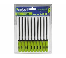 Extol-CRAFT Pilníky ihlové s plastovou rukoväťou 150mm 10ks