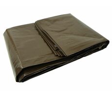 GEKO Plachta PP/PE nepremokavá extra silná hnedá 10x12 m