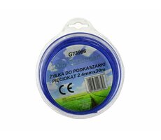 GEKO Struna do kosačky modrá 2.4mm 30m / hviezdicový profil / nylon 