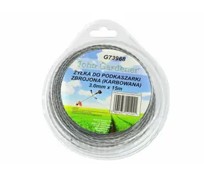 GEKO Struna do kosačky zosilnená 3.0mm 15m / zvlnený profil / nylon 