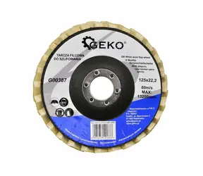 GEKO G00387 / Brúsny kotúč krídlový / 125 x 8 x 22.2 mm 