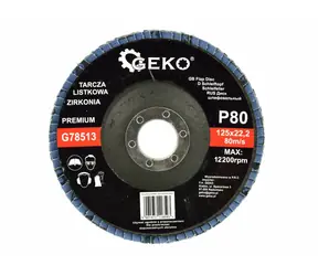 GEKO G78513 / Lamelový kotúč / 125 x 22.2 mm / P80