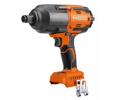 Neo Tools 04-618 / Aku Rázový uťahovák / 18V / štvorhran 1|2" / 1800 ot-min / 2250 rázov-min / 1100Nm / bez Aku