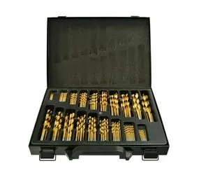 GEKO Sada vrtákov do železa HSS 170ks - titánový poťah 