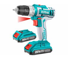 TOTAL-TOOLS TDLI200215 / Aku vŕtací skrutkovač / 20V / 1500 ot-min / 2x aku