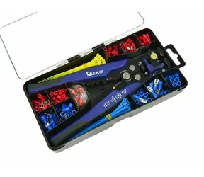 GEKO Multifunkčné odizolovacie kliešte v sade konektorov 260 ks 