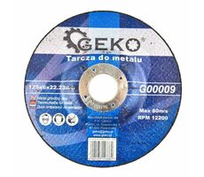 GEKO Rezný kotúč na kov 125x6x22.23mm 