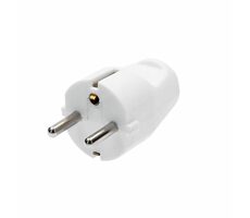 Solight P57 zástrčka priama biela / IP20
