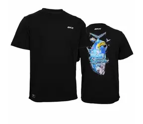 BKK Tričko Short Sleeve Casual Shirt GT Black S