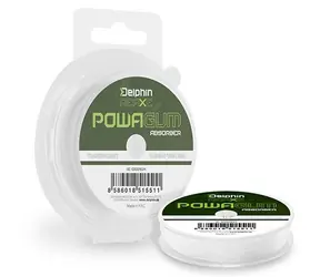 Delphin REAXE PowaGUM Absorber Číra 10m 0,6mm 4kg