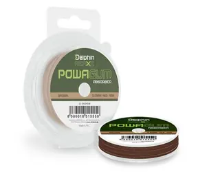 Delphin REAXE PowaGUM Absorber Hnedá 10m 0,8mm 6kg