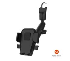 FIXED Univerzálny držiak do auta Iconiq Mirror s nohou na spätné zrkadlo čierny