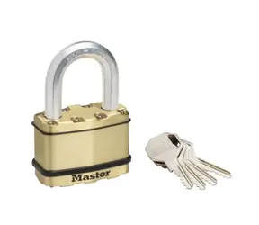 Master Lock M15BEURDLF Mosadzný visiaci zámok - Excell - 64mm