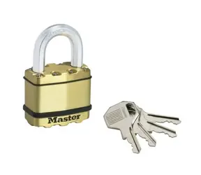 Master Lock M5BEURD Mosadzný visiaci zámok - Excell - 50mm
