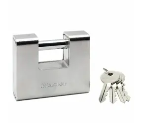 Master Lock 690EURD Obdĺžnikový visiaci zámok pre zvýšenú ochranu - 90mm