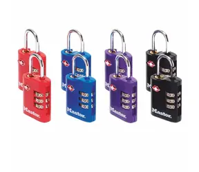 Master Lock 4686EURT SET Set 2 ks kombinačných visiacich zámkov TSA (1 balenie, 4 sety)