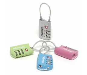 Master Lock 4688EURD SET Visiaci kombinačný zámok TSA (1 balenie, 4ks)