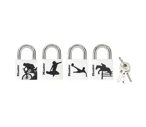Master Lock 3430EURDSPO SET Visiaci zámok z pevného hliníka - 30mm (1balenie, 6ks)