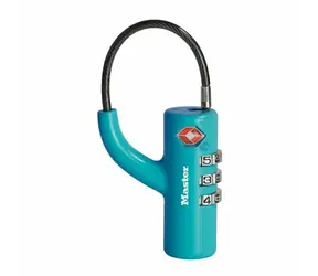 Master Lock 4717EURDBLU Visiaci kombinačný zámok TSA 
