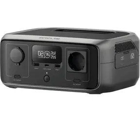 EcoFLow RIVER 3 UPS čierna / Nabíjacia stanica / 245 Wh / 300 W / LCD displej / funkcia UPS