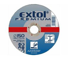 Extol- Premium Kotúč brúsny na oceľ 125x6.0x22.2mm 