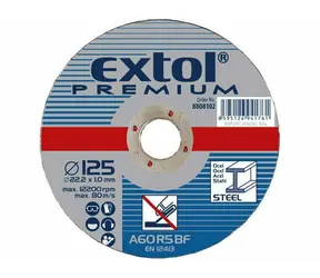 Extol- Premium Kotúč rezný na oceľ 230x3x22.2mm 