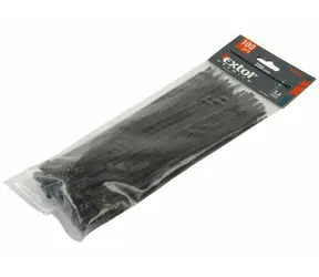Extol- Premium Pásky na vodiče 500x4.8mm 100ks čierne / NYLON 