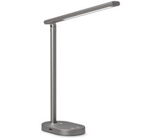 Connect IT SHINE šedá / Stolová LED lampička / 400 lm / 3 farebné teploty 